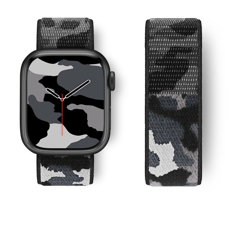 Woven Camouflage Nylon Loop Sports Creative Watch Strap