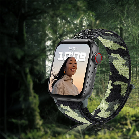 Woven Camouflage Nylon Loop Sports Creative Watch Strap
