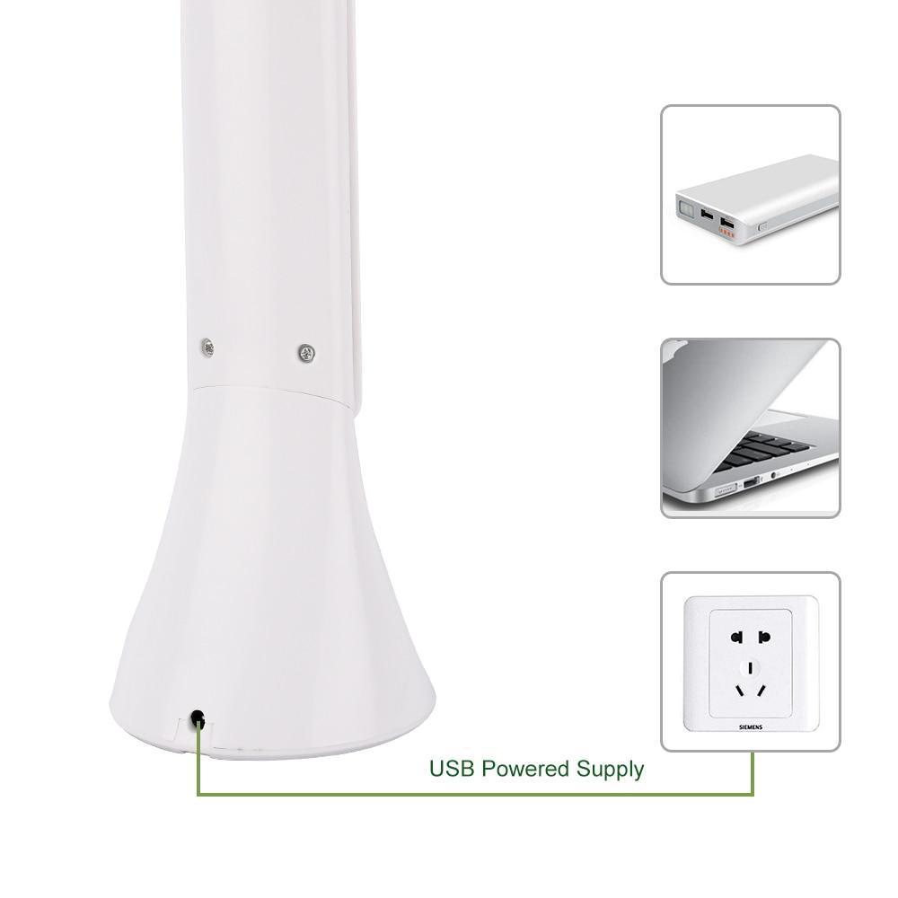 STEVVEX LED Touch Desk Lamp – Foldable, USB, Dimmable (White)