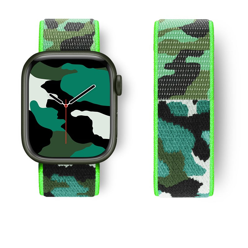 Woven Camouflage Nylon Loop Sports Creative Watch Strap